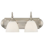 Savoy House - Herndon 2 Light Bath Bar, Satin Nickel - The classic Herndon vanity fixture from Savoy House has simple and elegant transitional style that is easily integrated into most home designs.