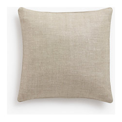 Barn & Willow : Belgian Linen Throw Pillows: Flax - piped - Decorative Pillows