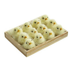 DOZEN YELLOW CHICKS - Holiday Decorations