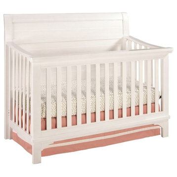 Westwood Design Taylor Farmhouse Wood Convertible Crib in Sea Shell White