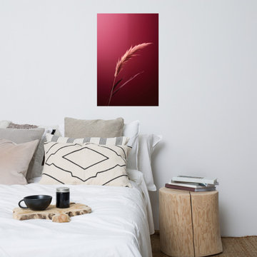 Floral Botanical Wall Art: A Gift from Nature Burgundy Flowers Photorealism