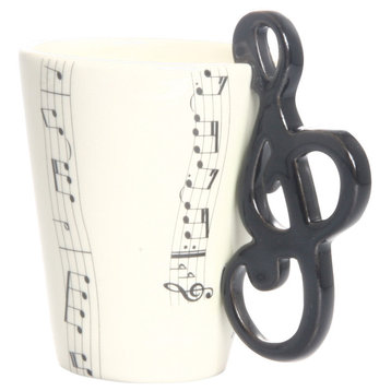 Treble Clef 3D Ceramic Mug