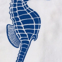 Coastal Tea Towels-Sea Horse - Dish Towels
