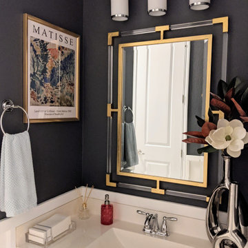 Transitional Chic Guest Bathroom