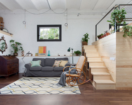 Industrial Living Room Design Ideas, Remodels & Photos | Houzz