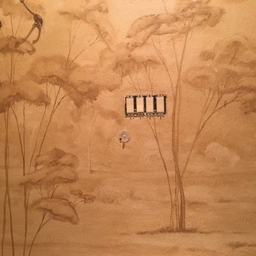 Powder Room Tree Mural