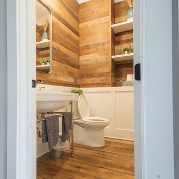 Original Face Skip Planed Reclaimed Oak Solid Plank Flooring and Original Face M