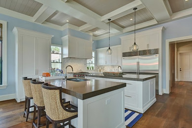 Inspiration for a transitional kitchen remodel in Miami