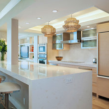 Post with kitchen island