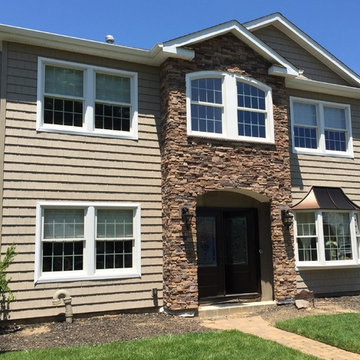 Seaford Siding - Tuscan Clay Shakes with Stone