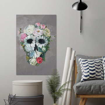 "Enjoy Flower" Painting Print on Wrapped Canvas