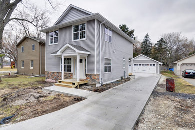Example of a classic exterior home design in Milwaukee