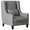Waterlyn Wingback Chair, Light Gray