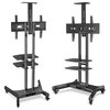 ONKRON Mobile TV Stand with Wheels for 40-70 Inch Screen TVs up to 100 lbs