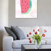 Oliver Gal Olivia's Easel "Watermelon Slice" Canvas Art, Pink, 17"x20"
