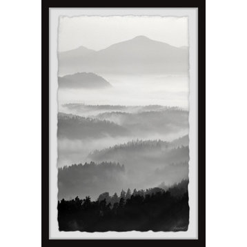 "Gray Days" Framed Painting Print, 12x18