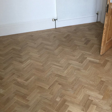 Herringbone Wood Flooring to Living Areas