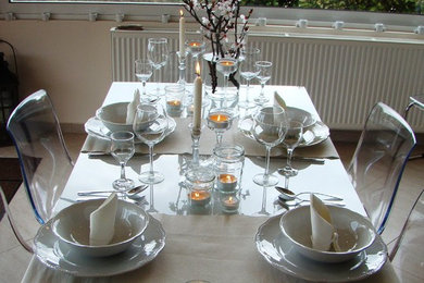 Inspiration for a timeless dining room remodel in Other