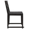 Fernious Dining Chair on Mango Solid Wood, Dark Gray Finish, Set of 2