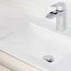 STYLISH 18" Rectangular Undermount Ceramic Ceramic Bathroom Sink With 2 Finishes