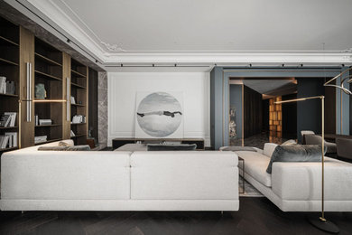 Trendy home design photo in Moscow