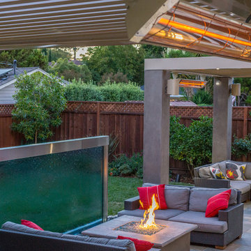 Custom Outdoor Single Panel Water Feature - Palo Alto, CA
