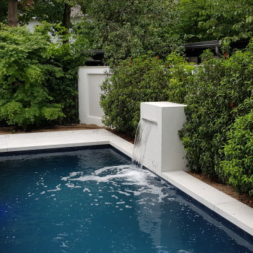 Beton- Folienbecken 6,50 x 2,50 x 1,50 m mit Strukturfolie anthrazit