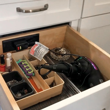 Powered Vanity Drawer for Bathroom