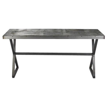 Console CRIS Oyster Gray Recycled Metal Reclaimed