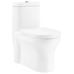 Swiss Madison - Monaco One-Piece Elongated Toilet Dual Flush 1.1/1.6 gpf With 10" Rough in - Envision the allure of the French Riviera with the Monaco collection, where chic elegance and coastal sophistication unite.