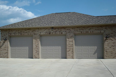 After and before 3 car garage