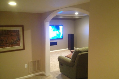 Elegant basement photo in Philadelphia