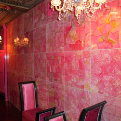 Pink Onyx Tile, Barbacoa Restaurant, Boise, Idaho - Tile