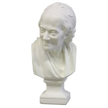 Voltaire Bust Sm 11 H, Busts Writers & Poets