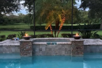Gas-Free Fire Bowl for Pool