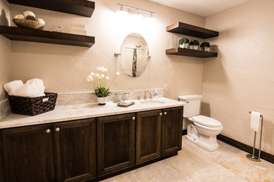 Inspiration for a transitional bathroom remodel in Denver