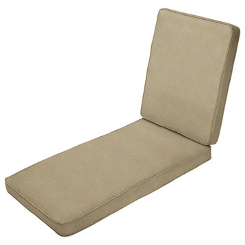 Beige Outdoor Corded Hinged Cushion, 79x25x3