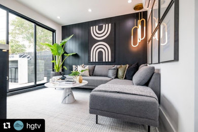 Example of a living room design in Los Angeles