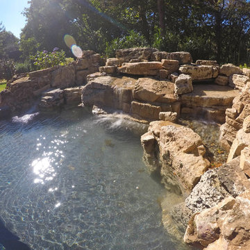 Natural Stone Outdoor Living Area