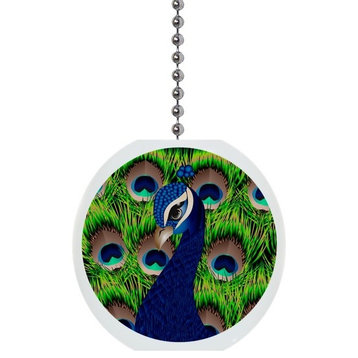 Abstract Peacock Ceiling Fan Pull
