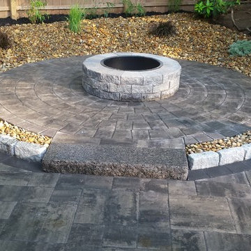 Hingham patio and landscape