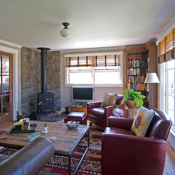 Living room portion of a whole-house remodel
