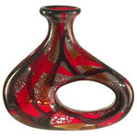Dale Tiffany - Dale Tiffany Nicholas Art Glass Vase - Overall Dimensions: 10.5"(W) x 10.5"(L) x 10"(H)