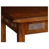 Leick Furniture Rustic Slate Rectangular Coffee Table in Rustic Oak