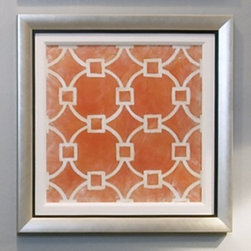 Symmetry Framed Art &ndash; Orange | Pulp Home - Artwork