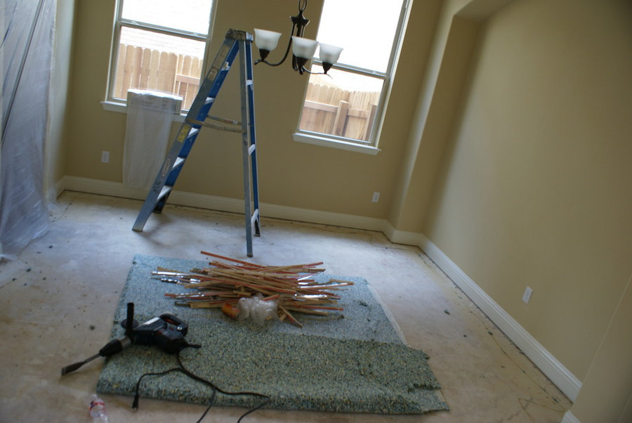 Wood flooring installation