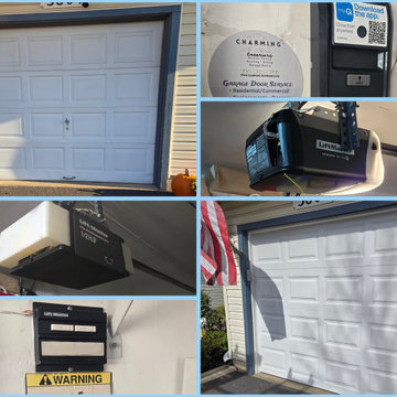 Clopay 8x7 insulated and Liftmaster belt drive trolley opener