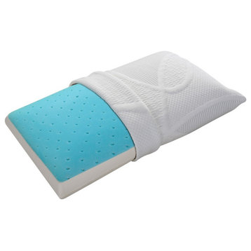 HomeRoots Cool Gel Memory Foam Queen Size Bed Pillow