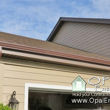 Khaki Brown Hardie Plank Siding & Trim Installed in Wheaton