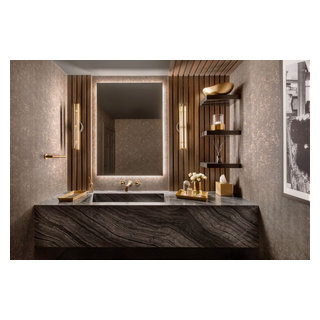 Sophisticated Glamour - Modern - Powder Room - Los Angeles - by JRP ...
